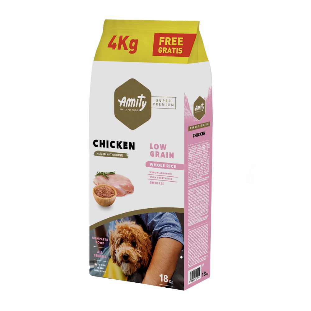 AMITY SUPER PREMIUM (LOW GRAIN) - ADULT CHICKEN