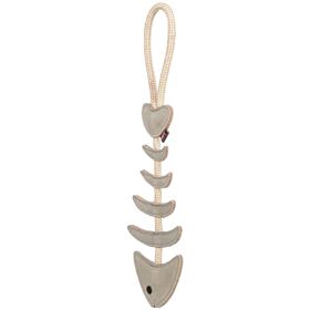 ESPINHA DE PEIXE EM PELE GENUÍNA E CORDA