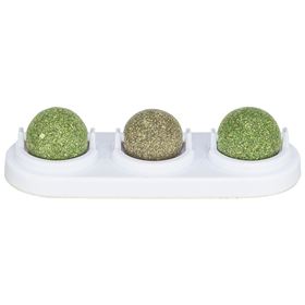SUPORTE COM 3 BOLAS (2 CATNIP + 1 MATATABI)