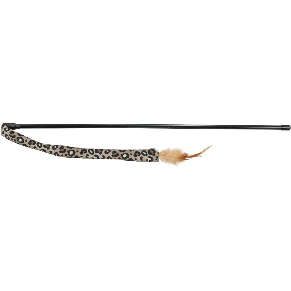 BASTÃO EM PLÁSTICO COM TIRA EM PELÚCIA E CATNIP