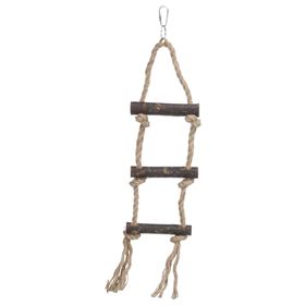 ESCADA EM CORDA COM 3 DEGRAUS PARA AVES