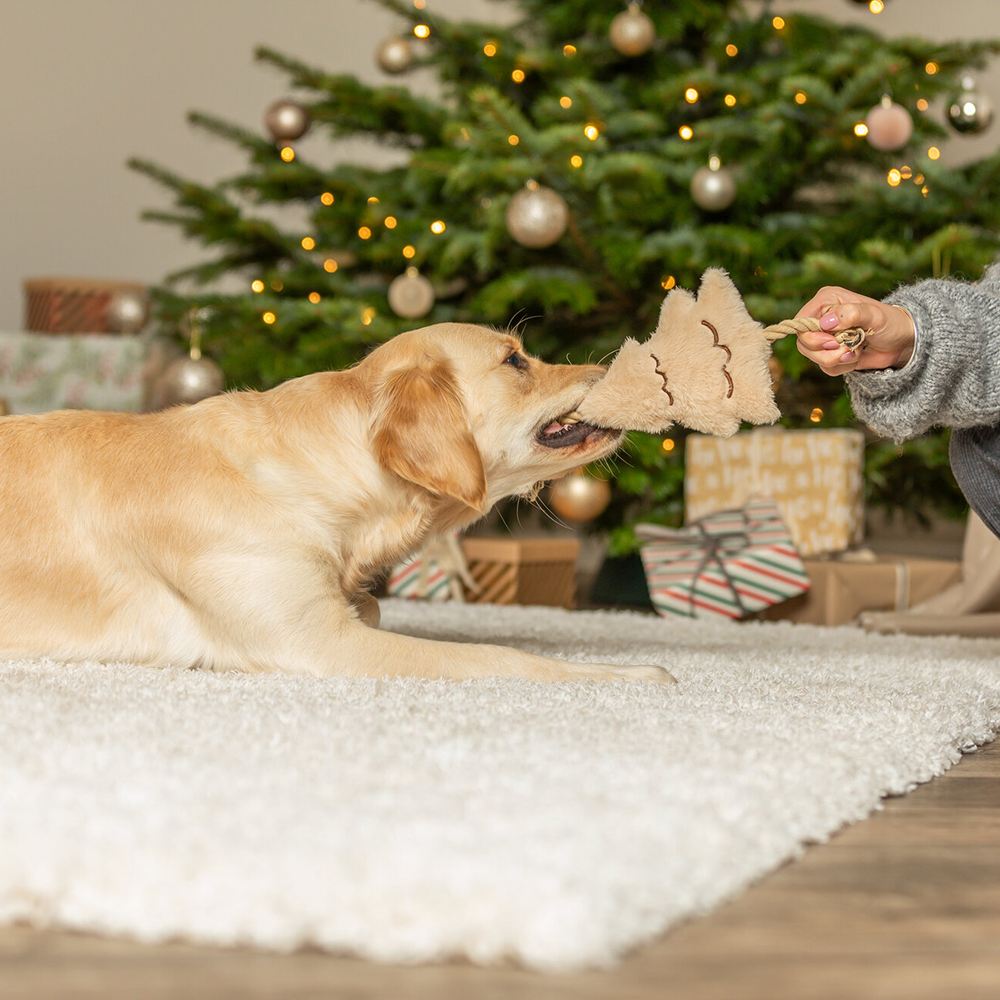 ÁRVORE DE NATAL EM PELÚCIA/ CORDA
